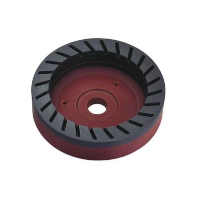 D150mm 내부 톱니 거미 바퀴 컵 모양 유리 베블 엣지 기계에 대한 연속 다이아몬드 썰기 바퀴