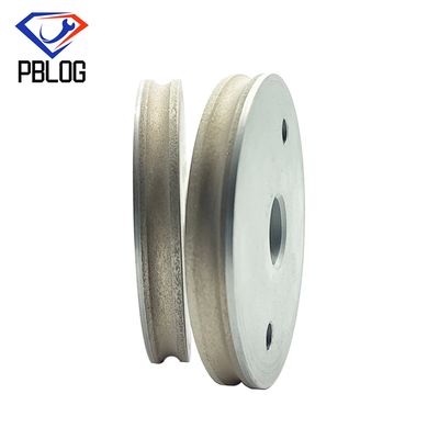 4mm 둥근 가장자리 다이아몬드 돌 150mm 지름 회색 마무리
