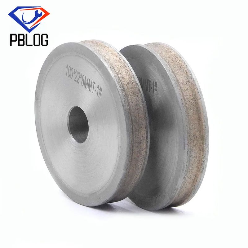 PBLOG 다이아몬드 밀링 휠 240 자갈 둥근 가장자리 아버 홀 12/22/30mm 최대 속도 4500rpm